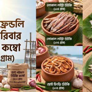বাজেট ফ্রেন্ডলি শুঁটকি ট্রায়াল কম্বো (৫০০ গ্রাম) – অরিজিনাল কক্সবাজার নাজিরারটেক স্পেশাল