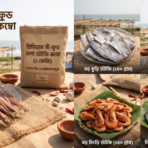 প্রিমিয়াম সী-ফুড মেগা শুঁটকি কম্বো (১ কেজি) – অরিজিনাল কক্সবাজার নাজিরারটেক স্পেশাল