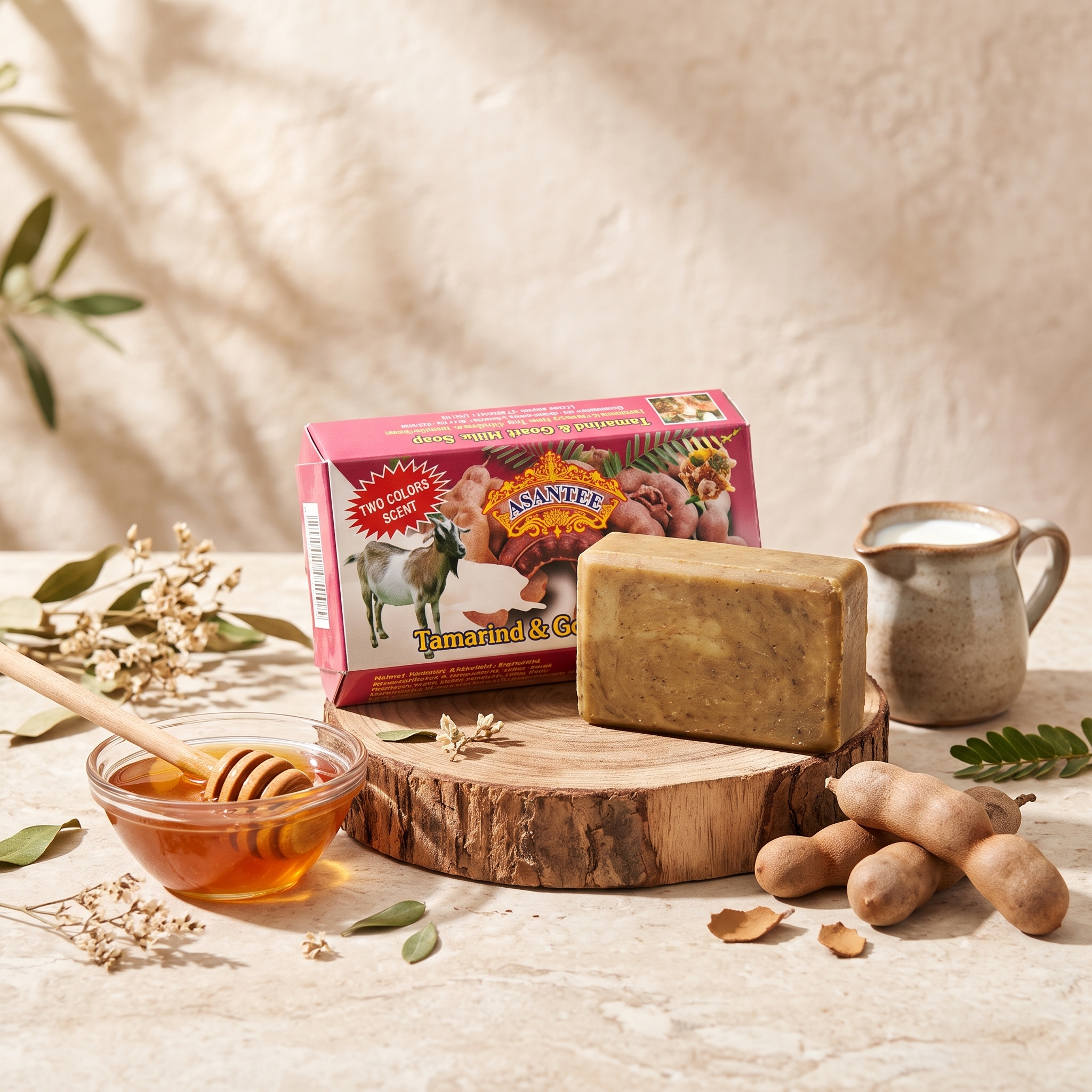 অরিজিনাল Asantee Tamarind & Goat Milk Herbal Soap (125g) – স্কিন লাইটেনিং ও ব্রাইটনিং সাবান